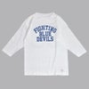 ウエアハウス (WAREHOUSE) Lot 4063 7分袖ベースボールT BLUE DEVILS プリントTシャツ ロンT オフ