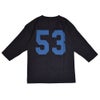 ウエアハウス (WAREHOUSE) Lot 4063 7分袖ベースボールT BLUE DEVILS プリントTシャツ ロンT スミクロ