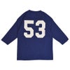 ウエアハウス (WAREHOUSE) Lot 4063 7分袖ベースボールT BLUE DEVILS プリントTシャツ ロンT ネイビー