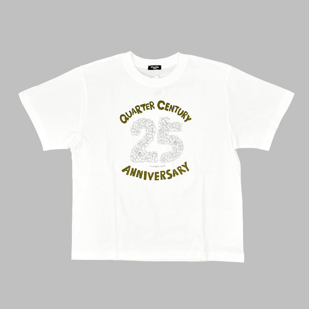 マーブルシュッド (marble SUD) 25th LOTS Tシャツ 半袖プリントTシャツ アニバーサリーTシャツ 01GM003183 01.WHT