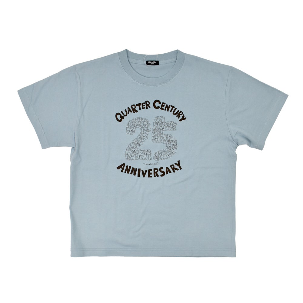 マーブルシュッド (marble SUD) 25th LOTS Tシャツ 半袖プリントTシャツ アニバーサリーTシャツ 01GM003183 57.SAX