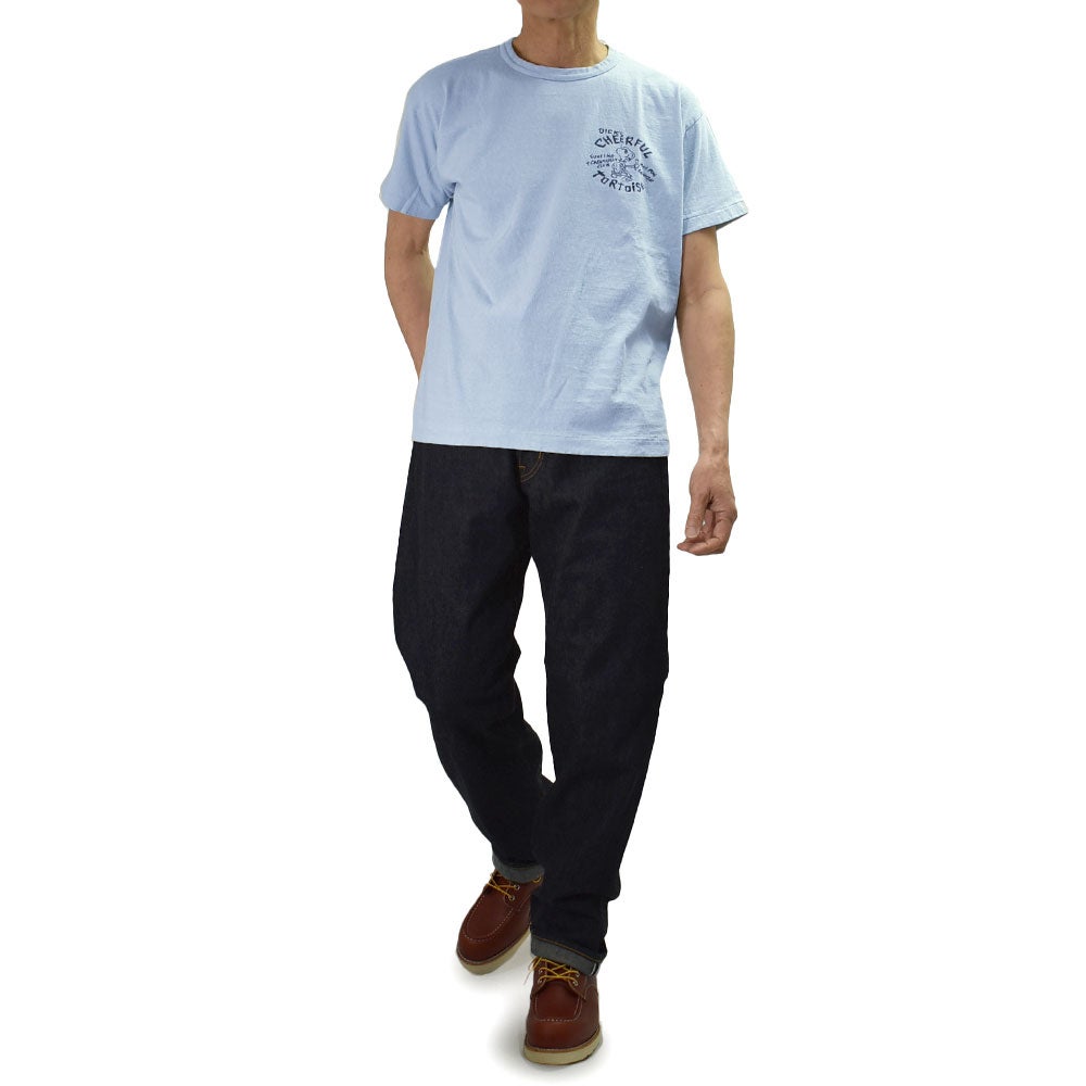 ウエアハウス (WAREHOUSE) Lot 4064 TURTOISE 半袖プリントTシャツ セコハン サックス