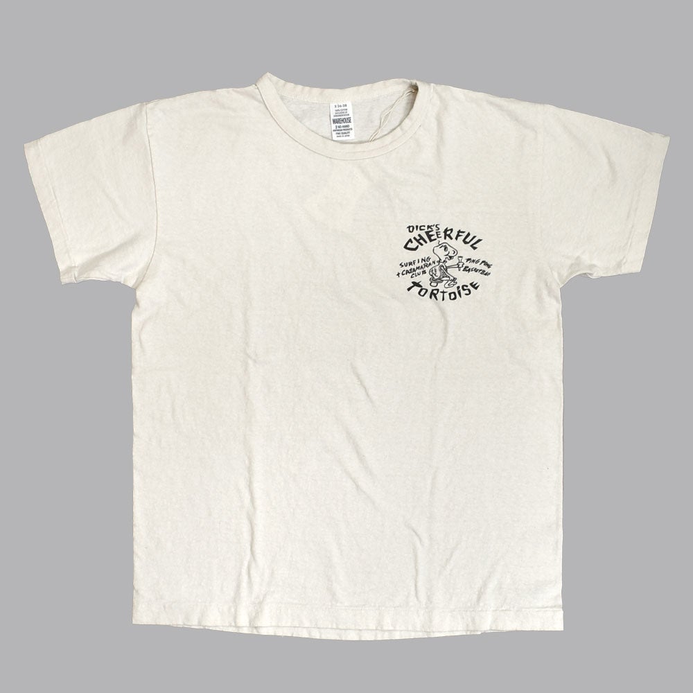 ウエアハウス (WAREHOUSE) Lot 4064 TURTOISE 半袖プリントTシャツ セコハン クリーム