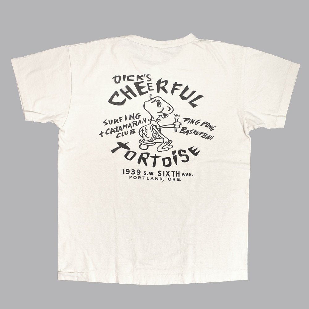 ウエアハウス (WAREHOUSE) Lot 4064 TURTOISE 半袖プリントTシャツ セコハン クリーム