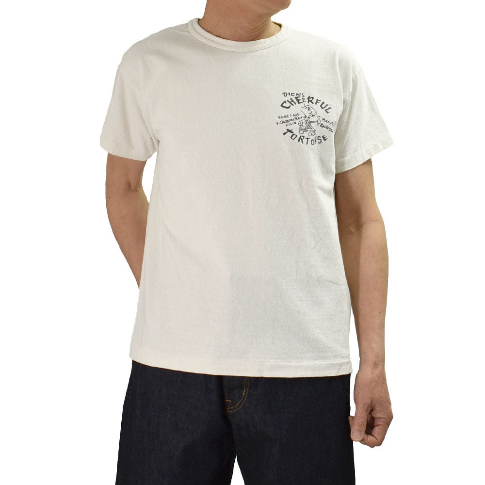 ウエアハウス (WAREHOUSE) Lot 4064 TURTOISE 半袖プリントTシャツ セコハン クリーム