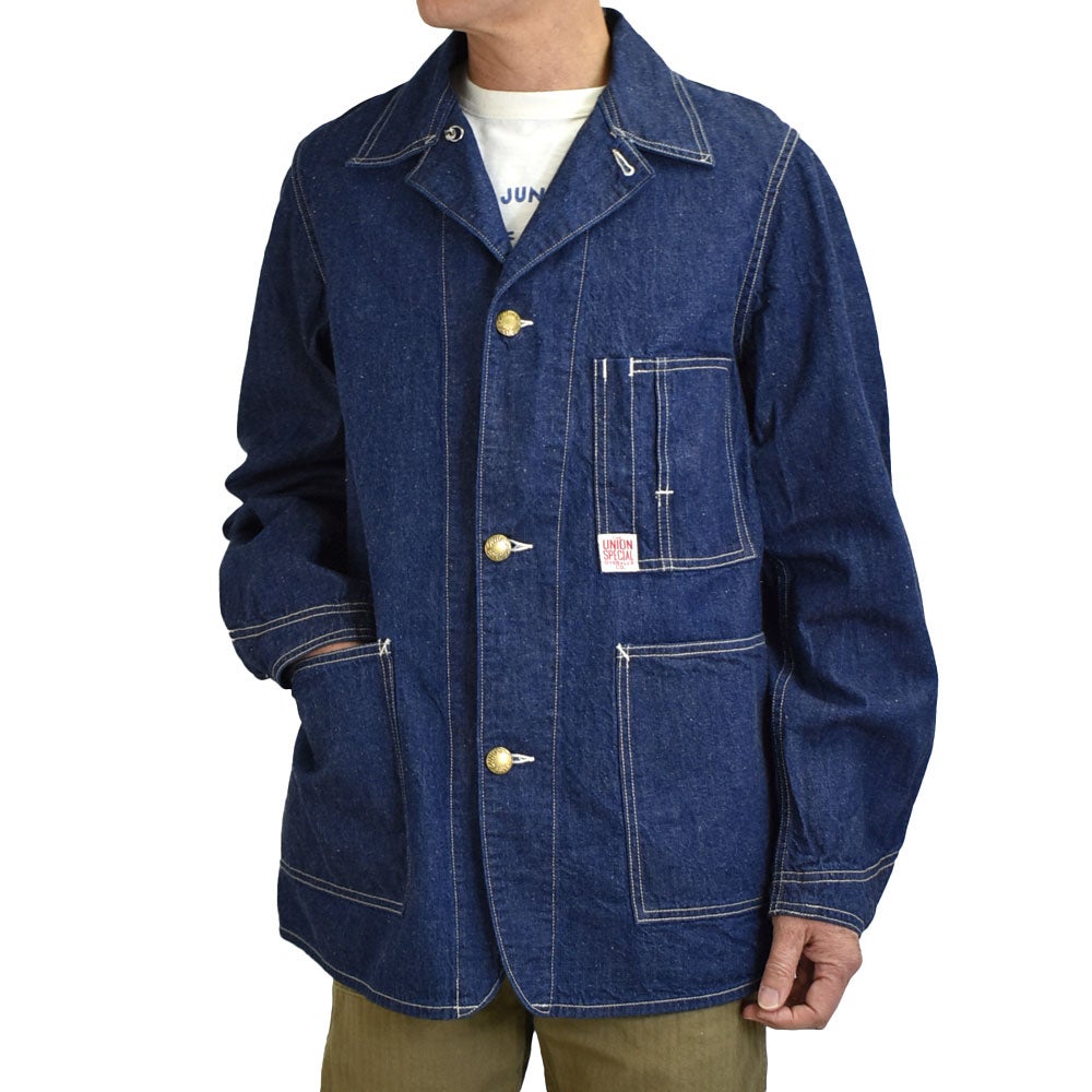 フリーホイーラーズ (FREEWHEELERS) -IRON WHARF- WORK COAT Original 9.5oz Indigo Denim デニムカバーオール 2621003