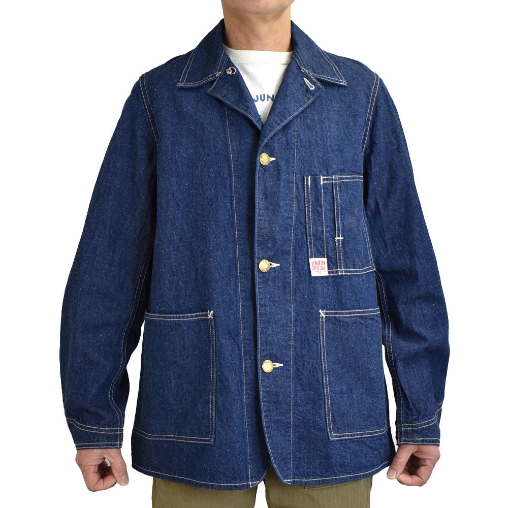 フリーホイーラーズ (FREEWHEELERS) -IRON WHARF- WORK COAT Original 9.5oz Indigo Denim デニムカバーオール 2621003
