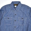 フリーホイーラーズ (FREEWHEELERS)<br> -NEAL- SHIRT<br> 1926 STYLE WORK CLOTHING<br> INDIGO CHAMBRAY<br> ニールシャツ 長袖ワークシャツ シャンブレーシャツ<br> 2613001