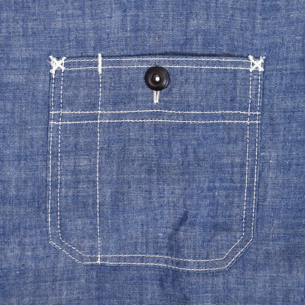 フリーホイーラーズ (FREEWHEELERS)<br> -NEAL- SHIRT<br> 1926 STYLE WORK CLOTHING<br> INDIGO CHAMBRAY<br> ニールシャツ 長袖ワークシャツ シャンブレーシャツ<br> 2613001