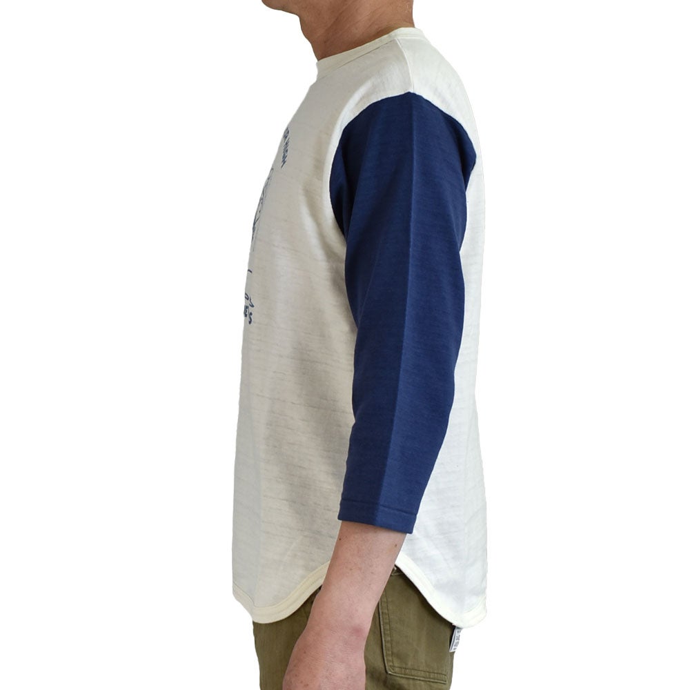 ウエアハウス (WAREHOUSE) Lot 4800 7分袖ベースボールT WILMOT JUNIOR HIGH ロンT プリントTシャツ