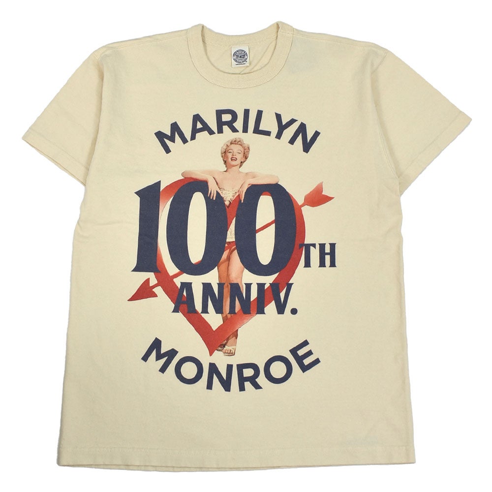 トイズマッコイ (TOYS McCOY) MARILYN MONROE TEE -ARROW SHOT HEART- 半袖プリントTシャツ マリリン・モンロー TMC2621 040.NATURAL