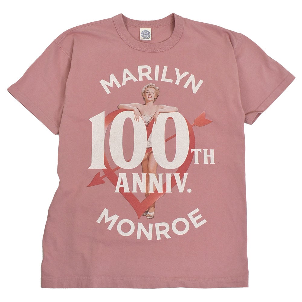 トイズマッコイ (TOYS McCOY) MARILYN MONROE TEE -ARROW SHOT HEART- 半袖プリントTシャツ マリリン・モンロー TMC2621 090.PINK
