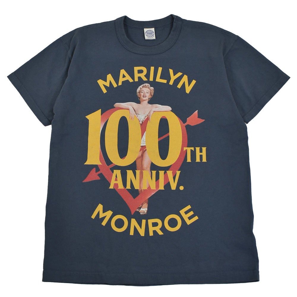 トイズマッコイ (TOYS McCOY) MARILYN MONROE TEE -ARROW SHOT HEART- 半袖プリントTシャツ マリリン・モンロー TMC2621 120.BLUE