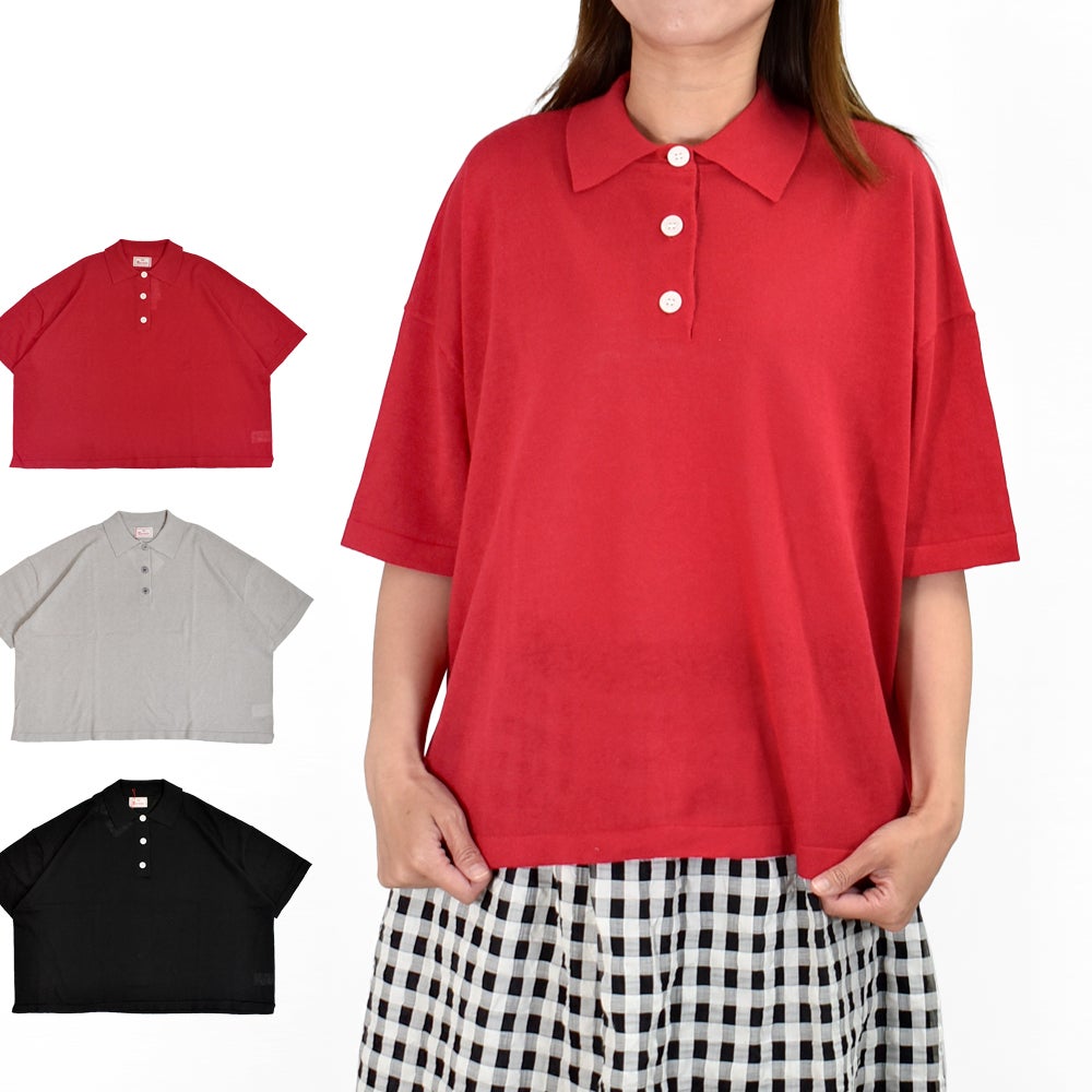 マオメイド(MAOMADE)再登場！ワイドが気分！ポロニット ポロシャツ 621109