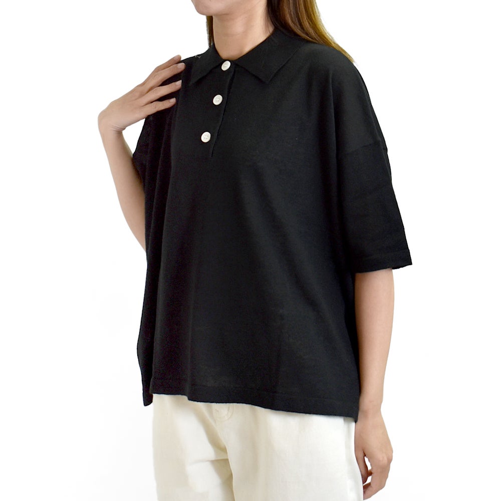 マオメイド (MAOMADE) 再登場！ワイドが気分！ポロニット ポロシャツ