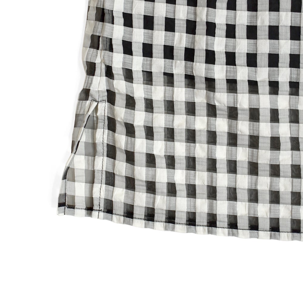 ケレン(KELEN) -WISS- SHEER CHECK STRAIGHT SILHOUETTE SKIRT シアーチェックストレートシルエットスカート チェックスカート LKL26SSK2053