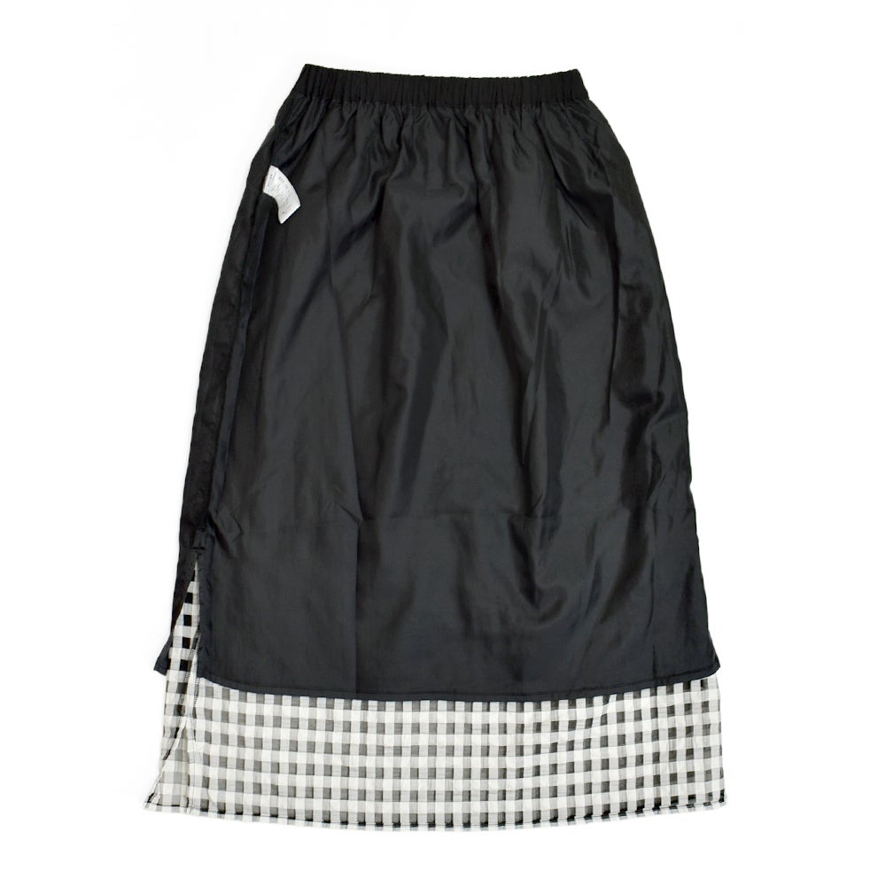 ケレン(KELEN) -WISS- SHEER CHECK STRAIGHT SILHOUETTE SKIRT シアーチェックストレートシルエットスカート チェックスカート LKL26SSK2053