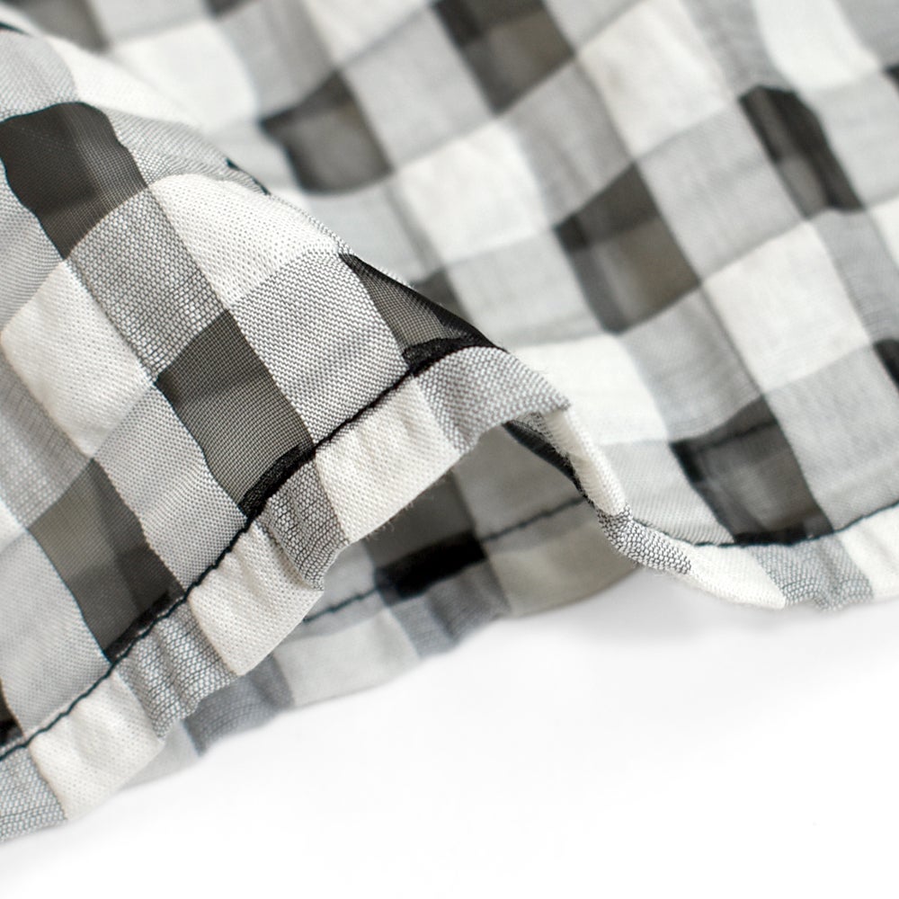 ケレン(KELEN) -WISS- SHEER CHECK STRAIGHT SILHOUETTE SKIRT シアーチェックストレートシルエットスカート チェックスカート LKL26SSK2053