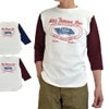 ウエアハウス (WAREHOUSE) Lot 4800 7分袖ベースボールT MAC'S FAMOUS BAR ロンT プリントTシャツ