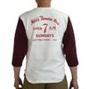 ウエアハウス (WAREHOUSE) Lot 4800 7分袖ベースボールT MAC'S FAMOUS BAR ロンT プリントTシャツ