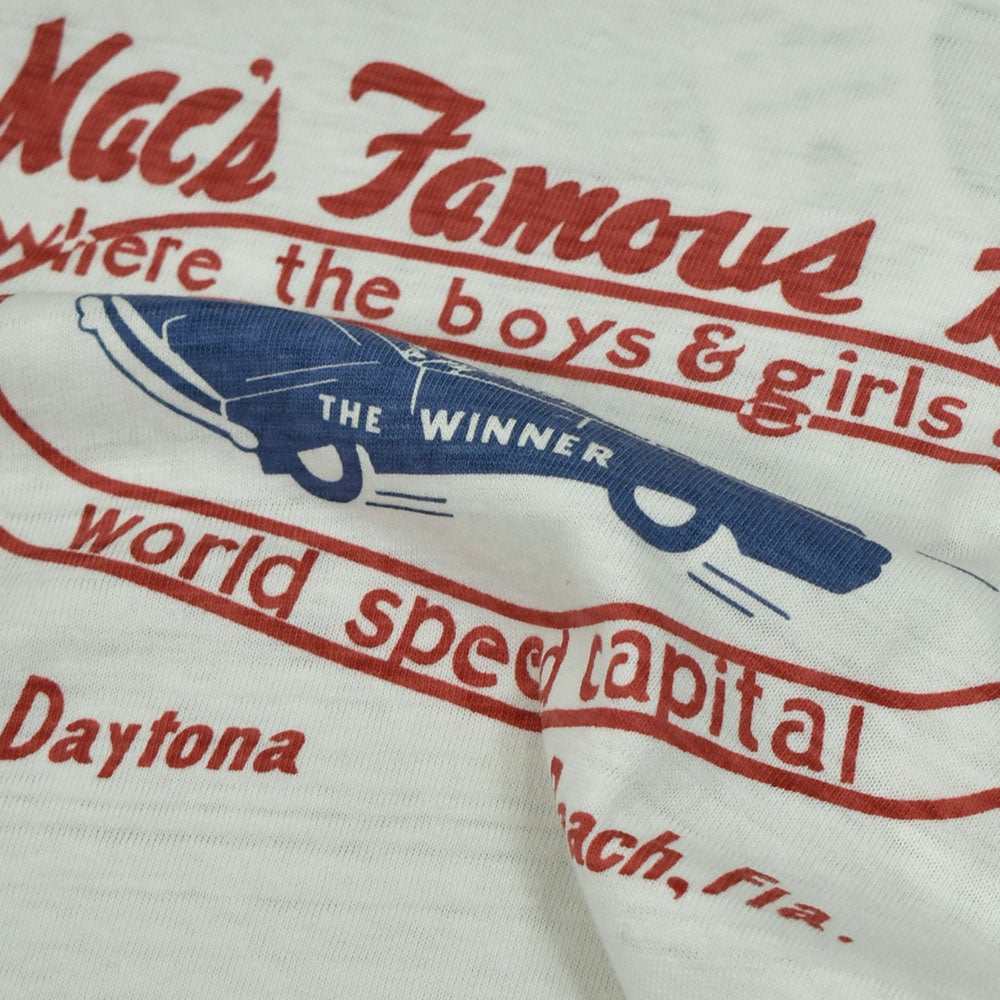 ウエアハウス (WAREHOUSE) Lot 4800 7分袖ベースボールT MAC'S FAMOUS BAR ロンT プリントTシャツ