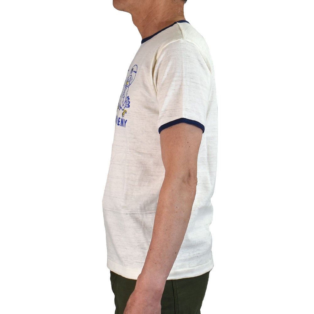 ウエアハウス (WAREHOUSE) Lot 4059 リンガーT AFA 半袖プリントTシャツ