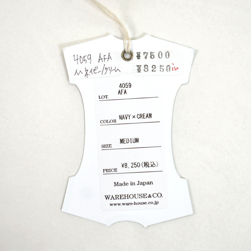 ウエアハウス (WAREHOUSE) Lot 4059 リンガーT AFA 半袖プリントTシャツ
