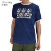 ウエアハウス (WAREHOUSE) Lot 4059 リンガーT AFA 半袖プリントTシャツ ネイビー/クリーム