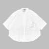 マーブルシュッド (marble SUD) EMB run シャツ 半袖刺繍シャツ ブラウス 05GM073004 01.WHT