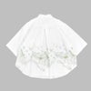 マーブルシュッド (marble SUD) EMB run シャツ 半袖刺繍シャツ ブラウス 05GM073004 01.WHT