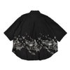 マーブルシュッド (marble SUD) EMB run シャツ 半袖刺繍シャツ ブラウス 05GM073004 02.BLK