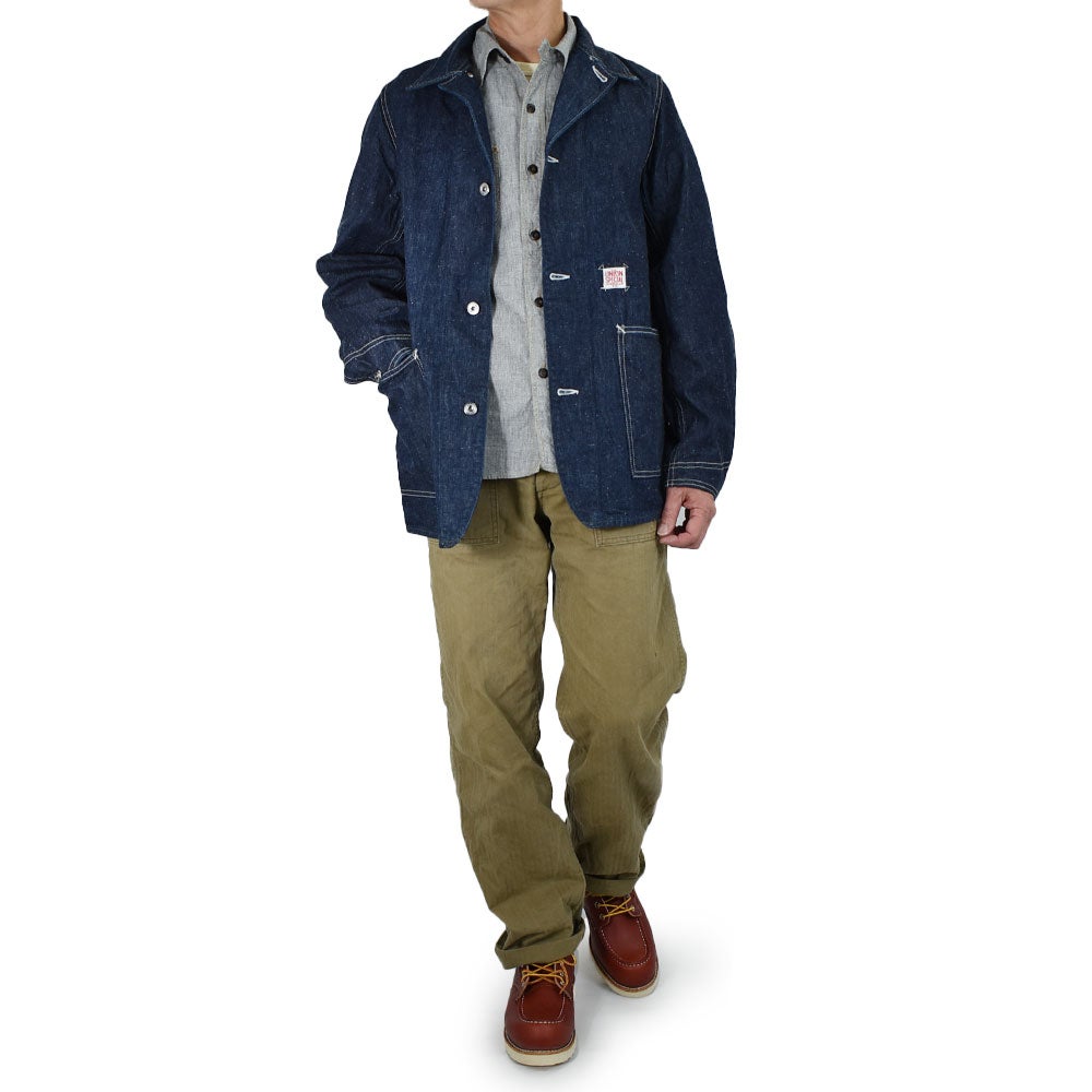 フリーホイーラーズ (FREEWHEELERS) -STEELBACKERS- WORK COAT Original 11.5oz Indigo Denim 大戦モデル デニムカバーオール ワークコート 2621004