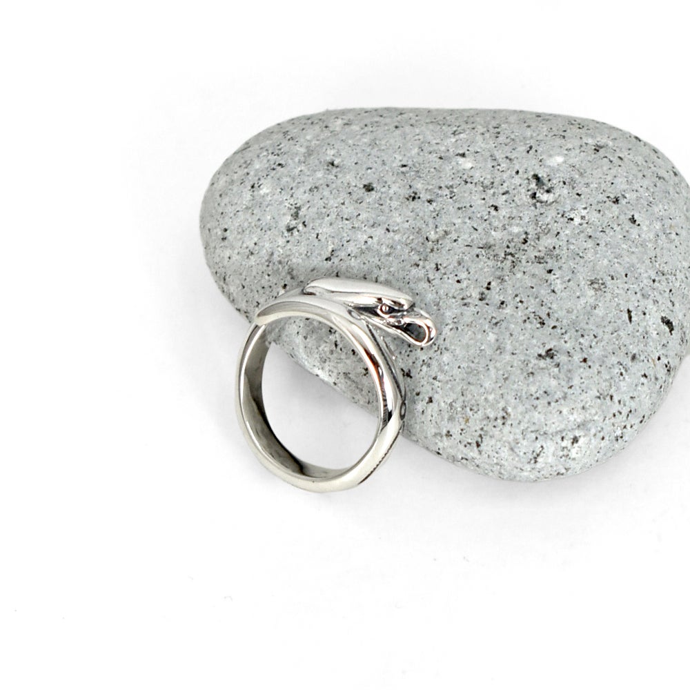 ラリースミス (LARRY SMITH) EAGLE HEAD RING (LEAF) シルバーアクセサリー リング 指輪 EFRG-0019