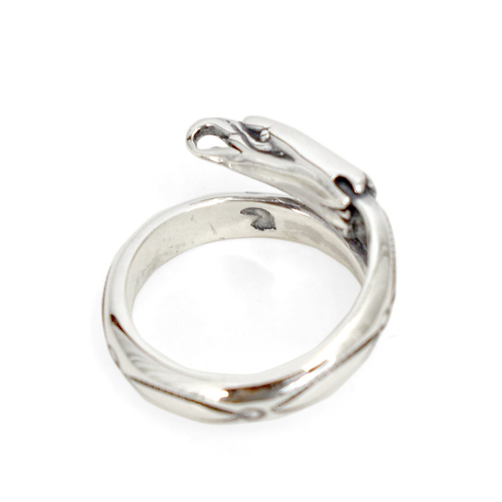 ラリースミス (LARRY SMITH) EAGLE HEAD RING (LEAF) シルバーアクセサリー リング 指輪 EFRG-0019