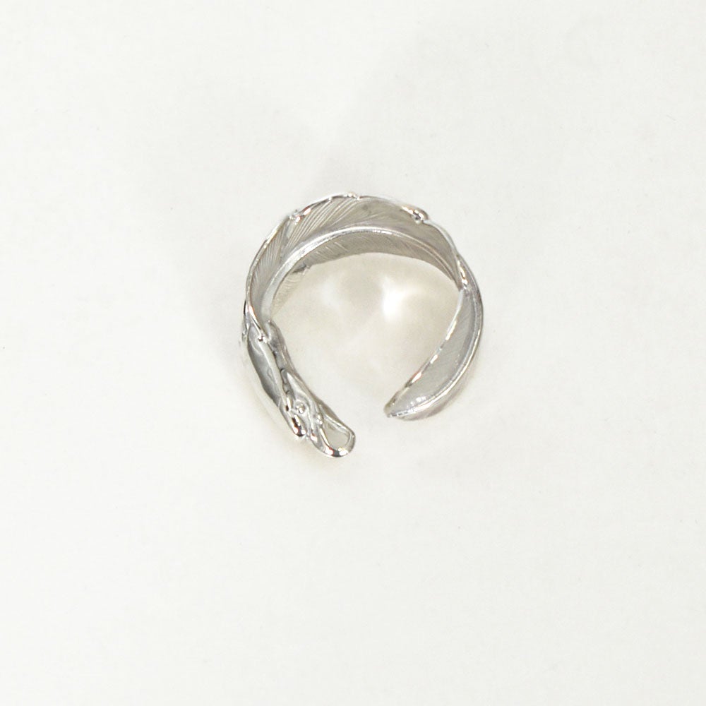 ラリースミス (LARRY SMITH) EAGLE HEAD FEATHER RING シルバーアクセサリー リング 指輪 EFRG-0025