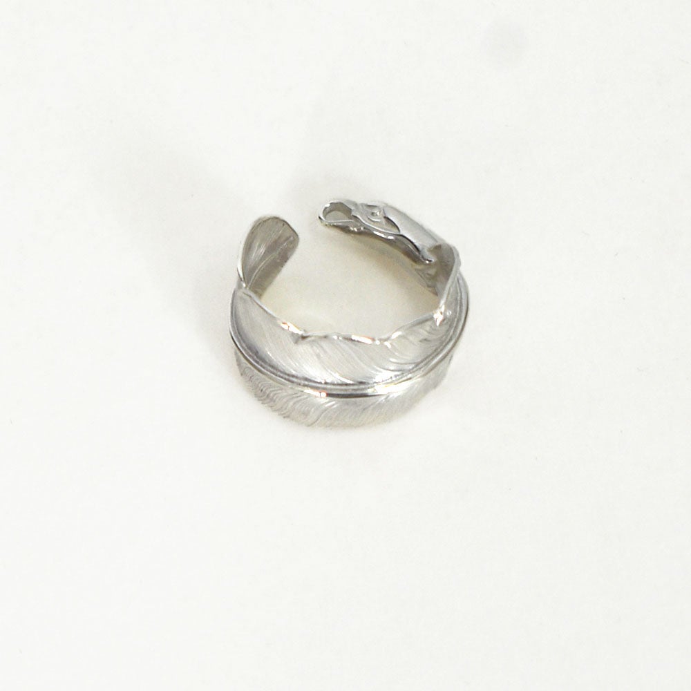 ラリースミス (LARRY SMITH) EAGLE HEAD FEATHER RING シルバーアクセサリー リング 指輪 EFRG-0025