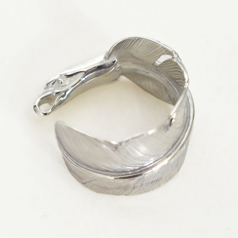 ラリースミス (LARRY SMITH) EAGLE HEAD FEATHER RING シルバーアクセサリー リング 指輪 EFRG-0025