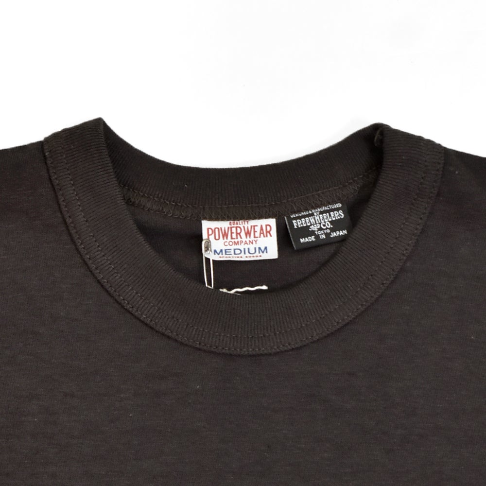 フリーホイーラーズ (FREEWHEELERS) -G.O.A.T.- Vintage Style Light Weight Jersey JET BLACK PLUM CRAZY 半袖プリントTシャツ 2625005