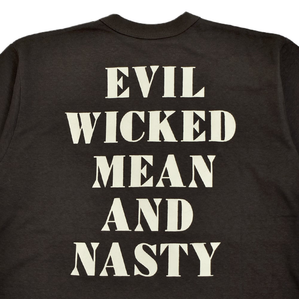 フリーホイーラーズ (FREEWHEELERS) -G.O.A.T.- Vintage Style Light Weight Jersey JET BLACK PLUM CRAZY 半袖プリントTシャツ 2625005