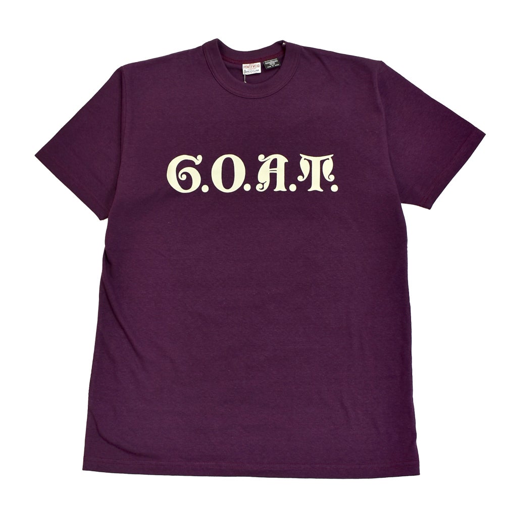 フリーホイーラーズ (FREEWHEELERS) -G.O.A.T.- Vintage Style Light Weight Jersey JET BLACK PLUM CRAZY 半袖プリントTシャツ 2625005 PLUM CRAZY