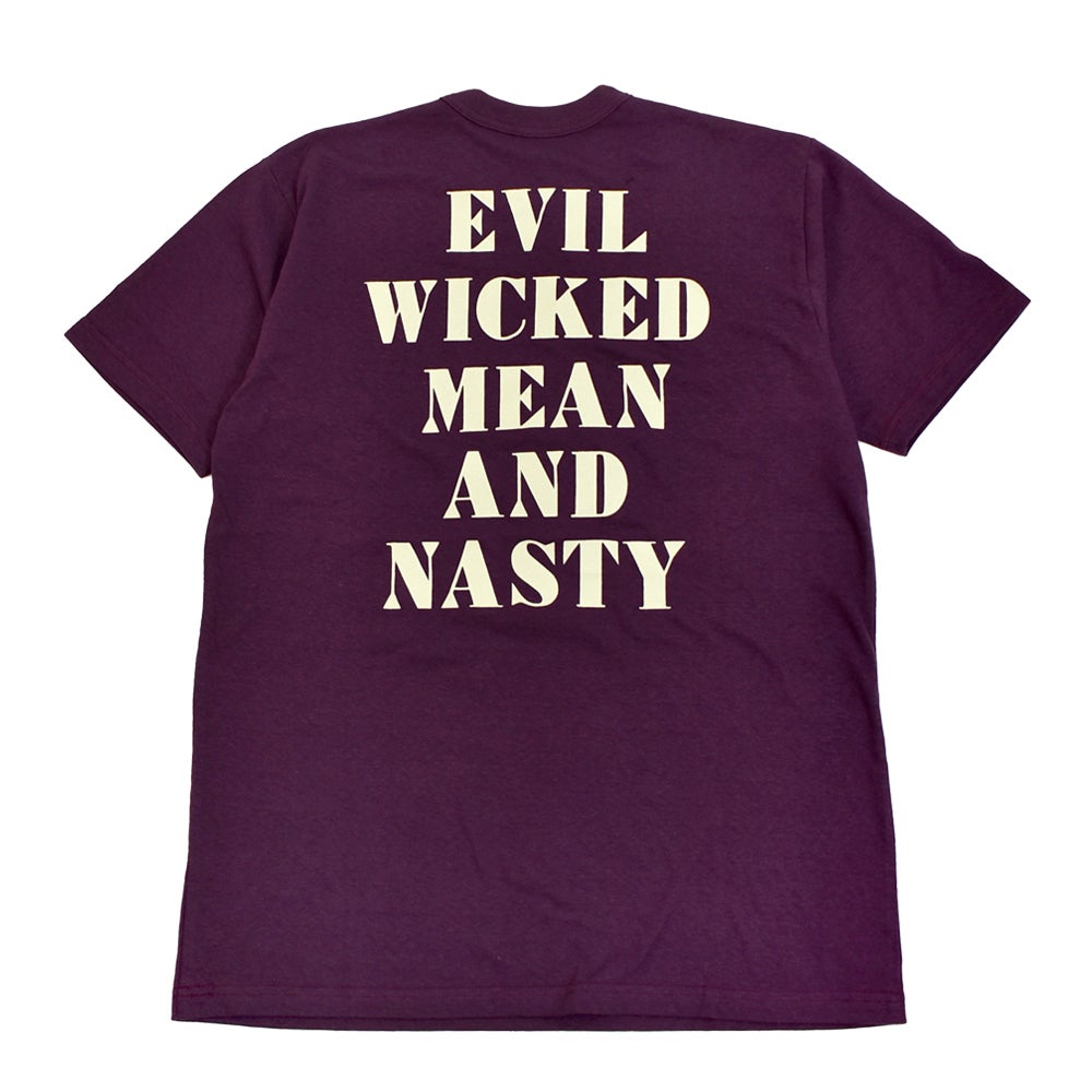 フリーホイーラーズ (FREEWHEELERS) -G.O.A.T.- Vintage Style Light Weight Jersey JET BLACK PLUM CRAZY 半袖プリントTシャツ 2625005 PLUM CRAZY