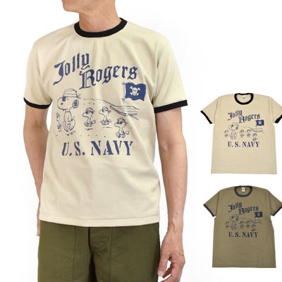 トイズマッコイ (TOYS McCOY) JOHNNY RINGER PEANUTS TEE SNOOPY -JOLLY ROGERS- 半袖プリントTシャツ スヌーピー ウッドストック TMC2630