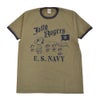 トイズマッコイ (TOYS McCOY) JOHNNY RINGER PEANUTS TEE SNOOPY -JOLLY ROGERS- 半袖プリントTシャツ スヌーピー ウッドストック TMC2630 160.OLIVE