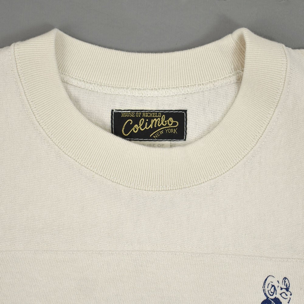 コリンボ (COLIMBO) Yonkers Football Tee =U.S.NAVY STACK LOGO= フットボールT プリントTシャツ 七分袖 ZB-0408