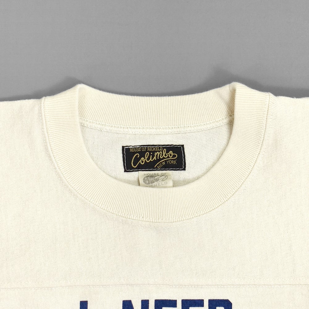 コリンボ (COLIMBO) Yonkers Football Tee =HAPPINESS SLOGAN= フットボールT プリントTシャツ 七分袖 ZB-0409