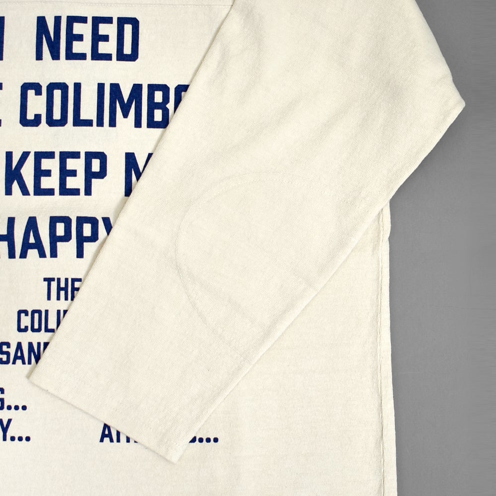 コリンボ (COLIMBO) Yonkers Football Tee =HAPPINESS SLOGAN= フットボールT プリントTシャツ 七分袖 ZB-0409