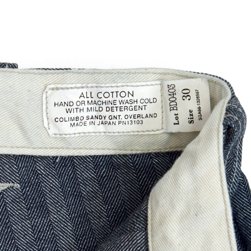 コリンボ (COLIMBO) Coalwood Painter Pants "Indigo Herringbone" ペインターパンツ ZB-0208