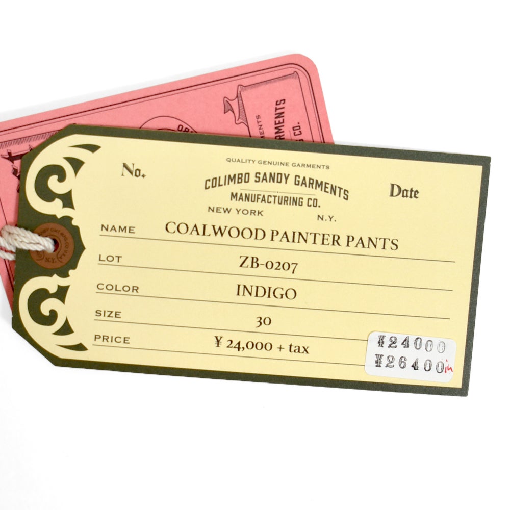 コリンボ (COLIMBO) Coalwood Painter Pants "11oz Denim" デニムペインターパンツ ZB-0207