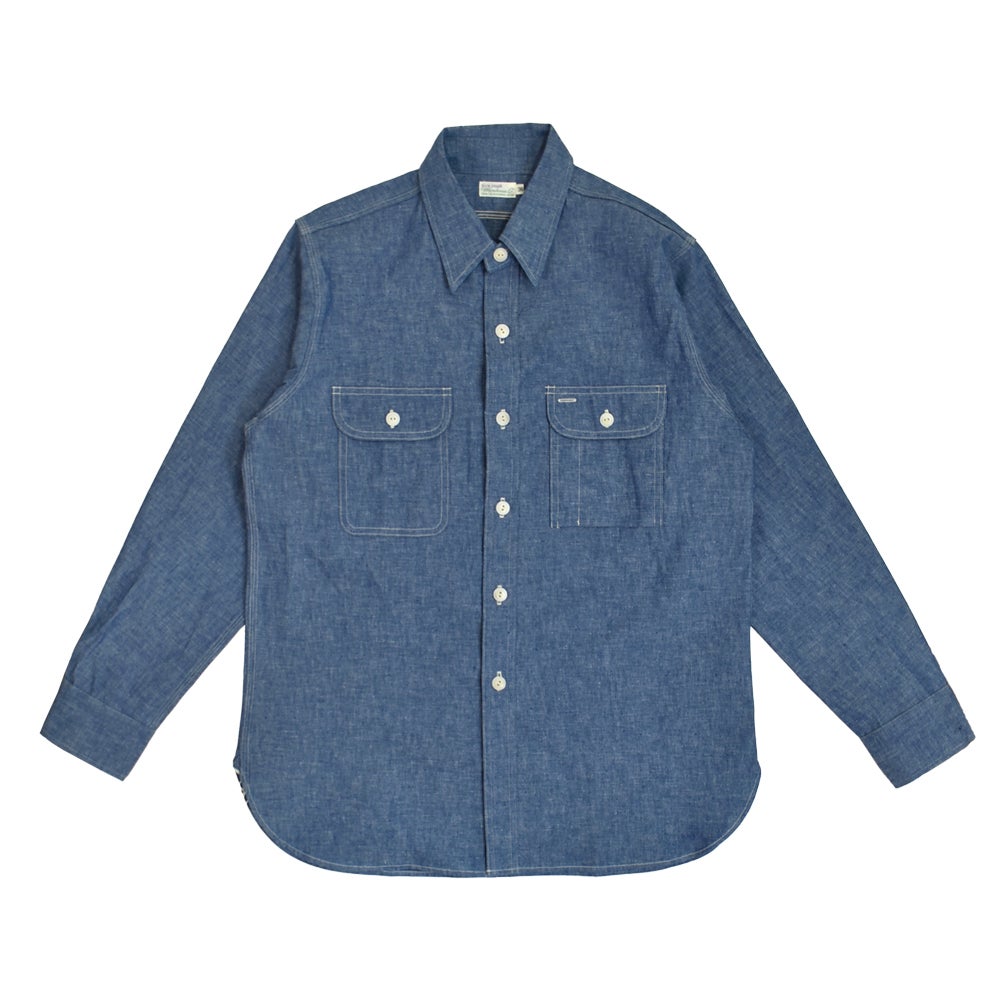 ウエアハウス (WAREHOUSE) Lot 3048 BIG YANK TYPE CHAMBRAY SHIRTS 長袖シャツ シャンブレーシャツ サックス