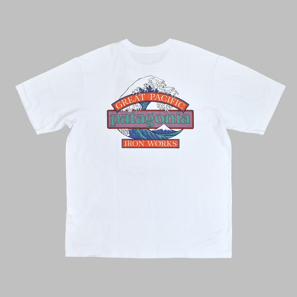 パタゴニア (PATAGONIA) メンズ グレート ウェーブス レスポンシビリティー M's Great Waves Responsibili-Tee 半袖プリントTシャツ 37873 WHI